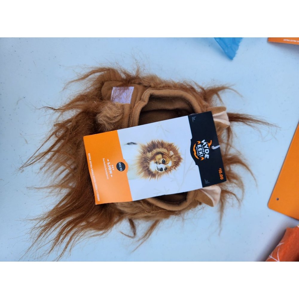 Cat/Dog costume, size XXS, lions head